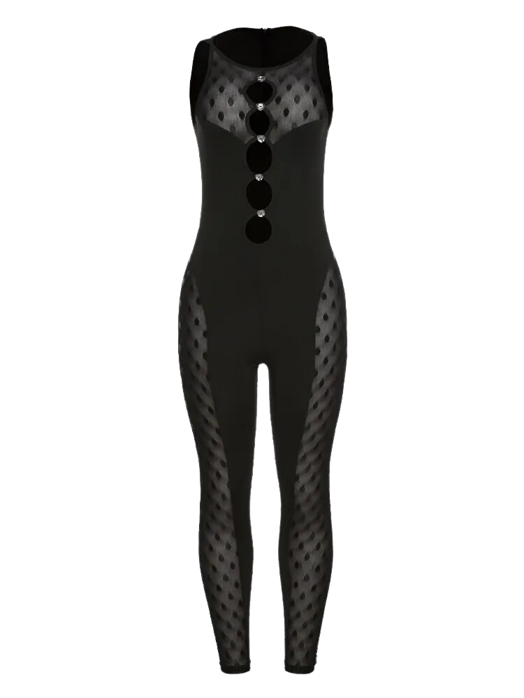 A&A Midnight Mesh Jumpsuit