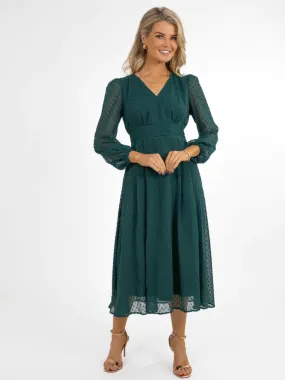 AUDREY MIDI DRESS (GREEN)