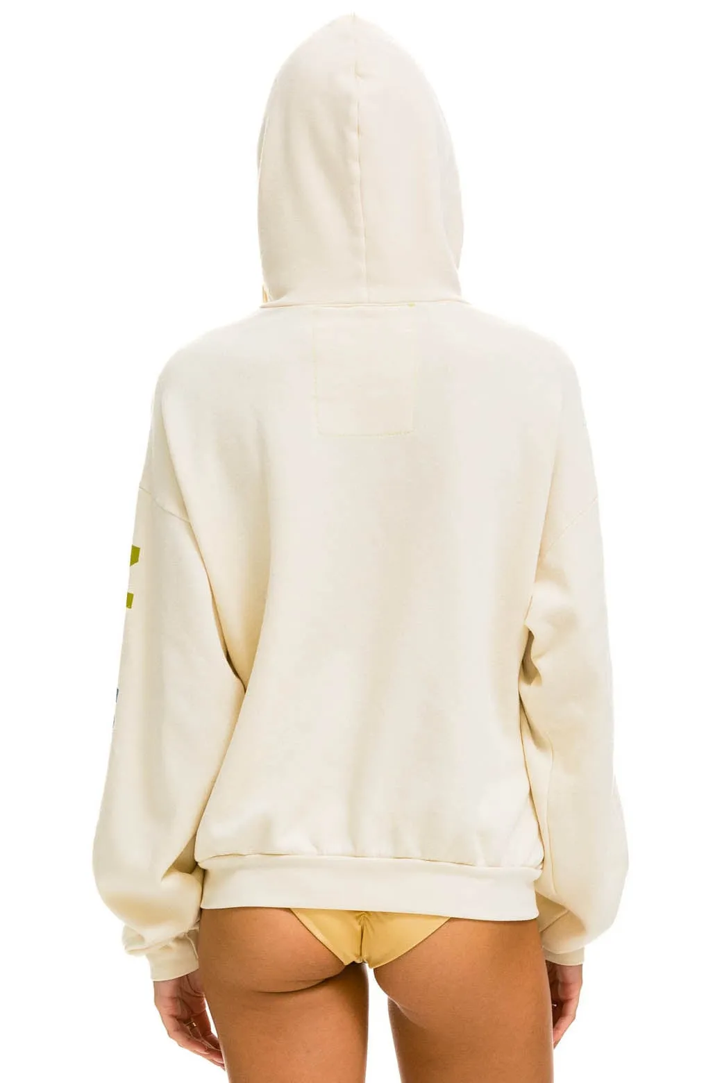 AVIATOR NATION  RELAXED PULLOVER HOODIE - VINTAGE WHITE