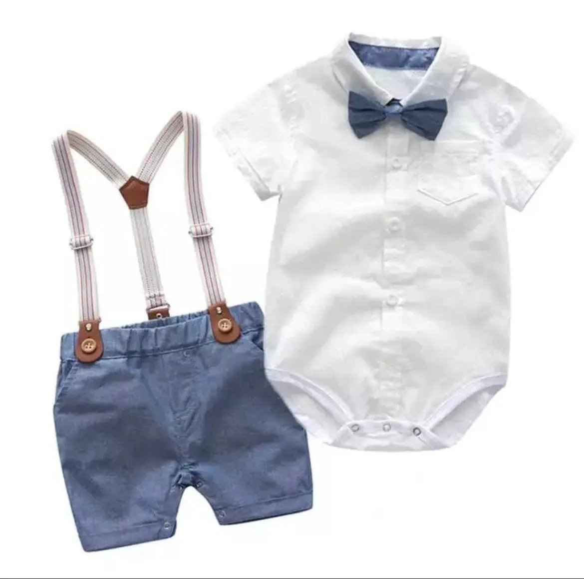 Baby Boy Gentleman Suit with Bow tie