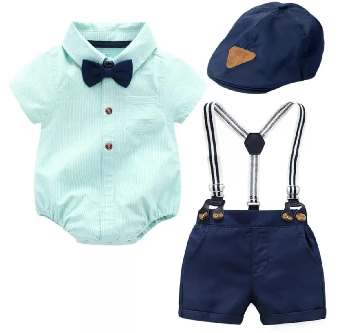 Baby Boy Short Sleeve Cotton Suit Set