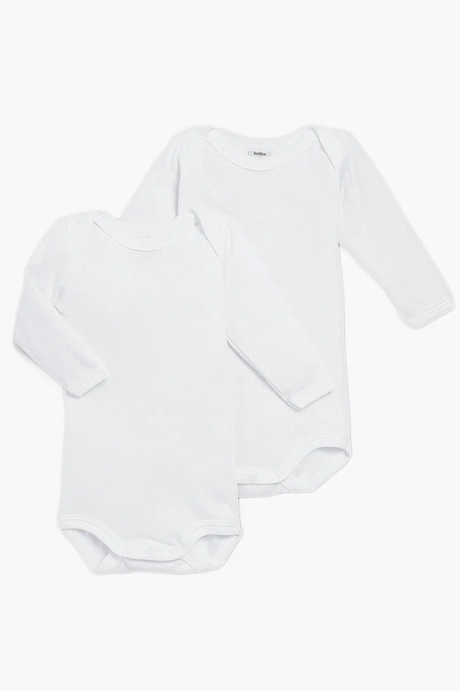 Baby Onesie Petit Bateau 2-Pack Long Sleeve