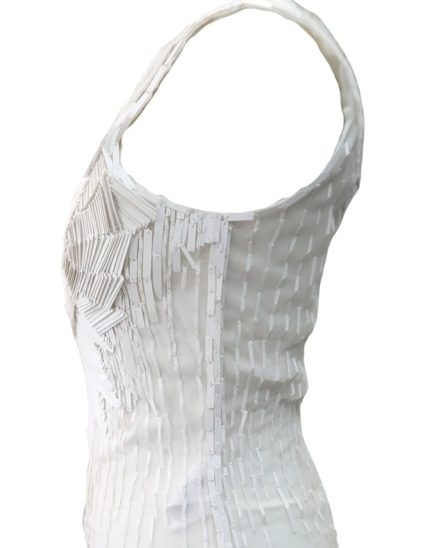 Balmain Womens White Embellished Body Suit