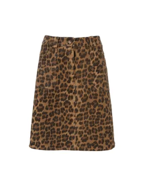 BCABBIE midi skirt - Leopard