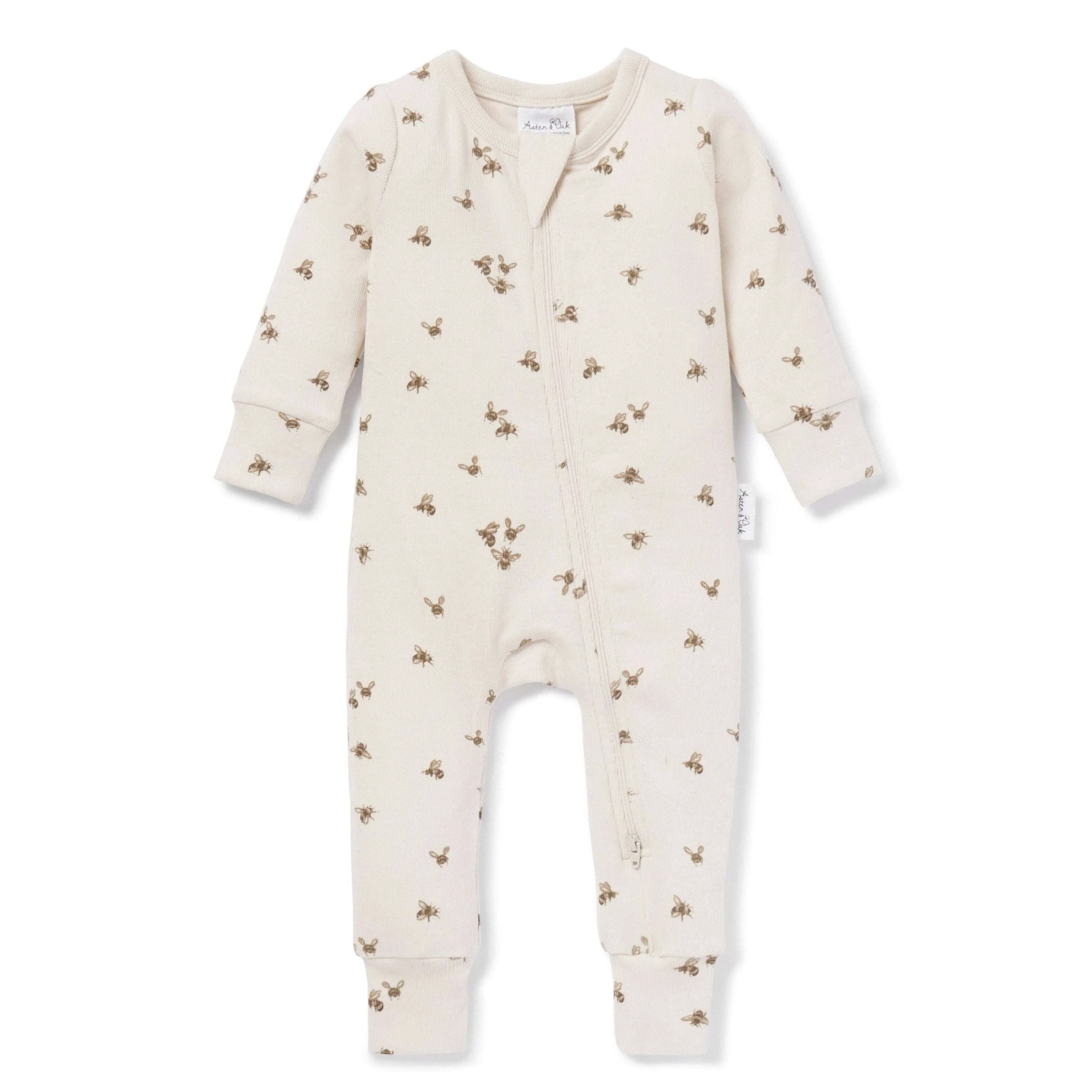 Bee Luxe Zip Romper   Beanie