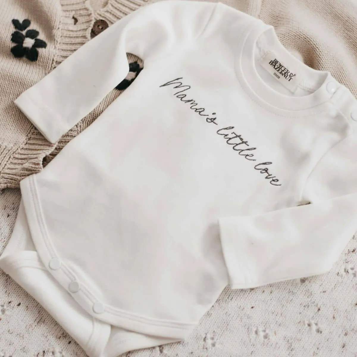 Bencer & Hazelnut Long Sleeve Bodysuit - Mama's Little Love