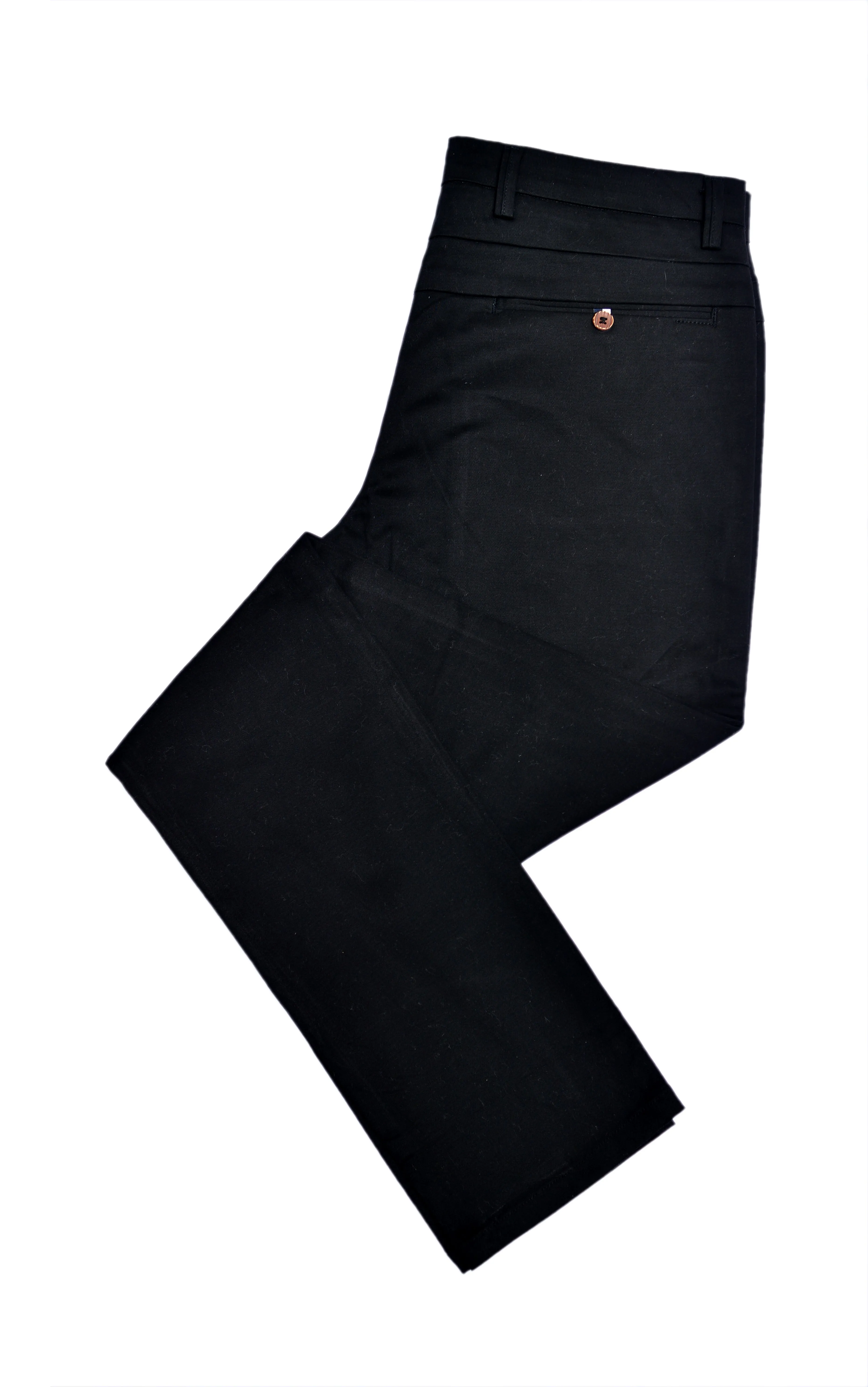 Black Cotton Chinos Pants