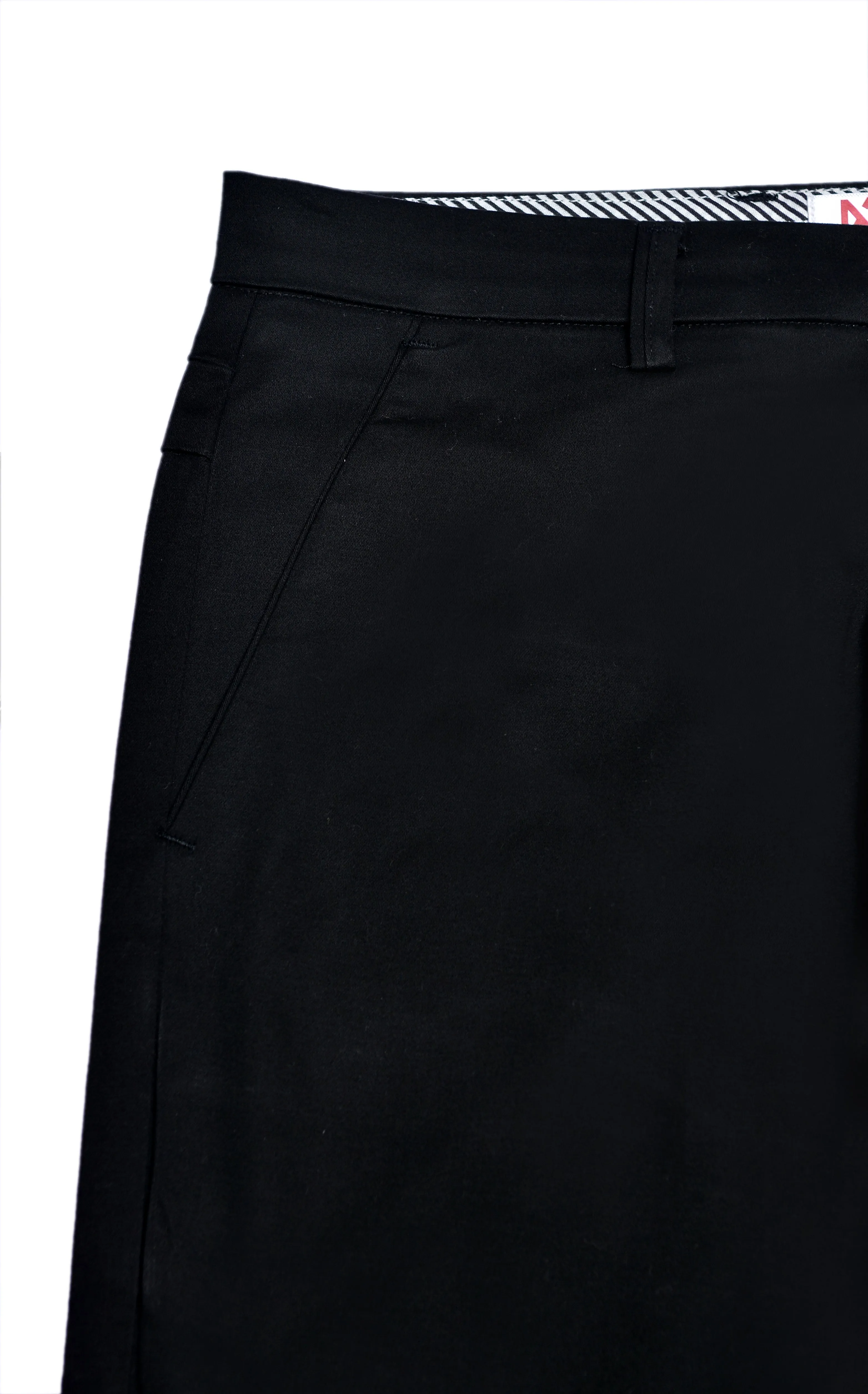 Black Cotton Chinos Pants