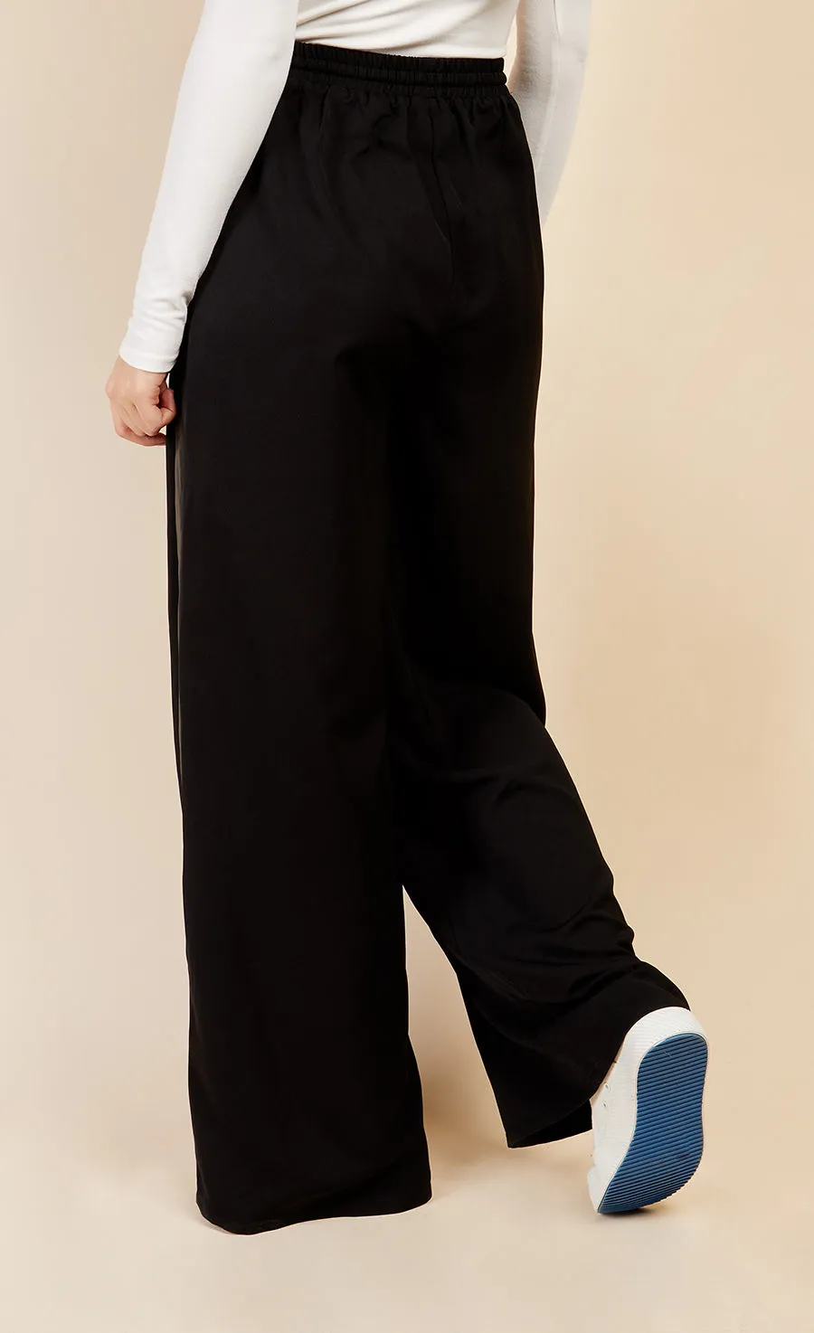 Black PU Side Stripe Trousers by Vogue Williams