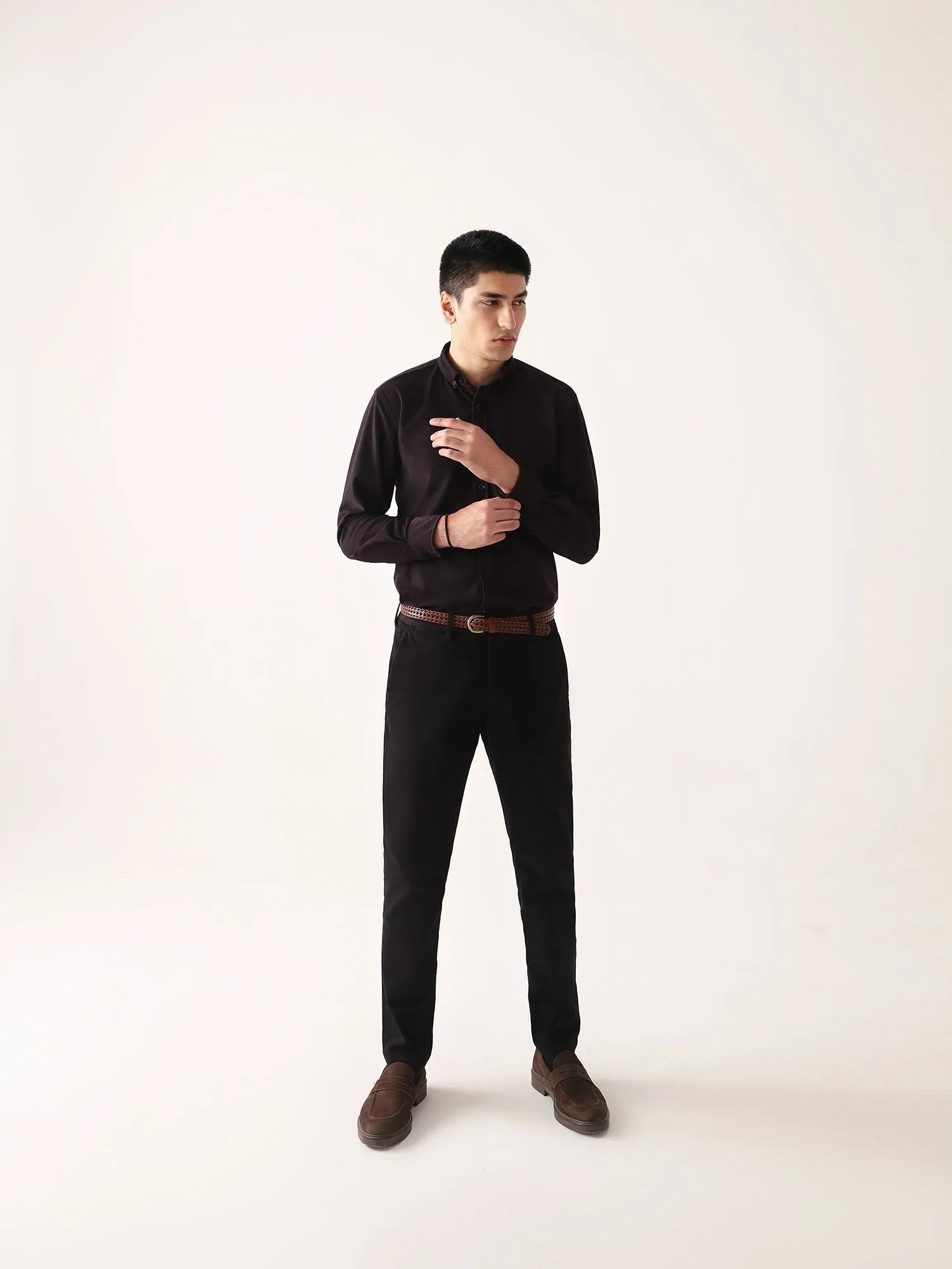 Black Slim Fit Chino