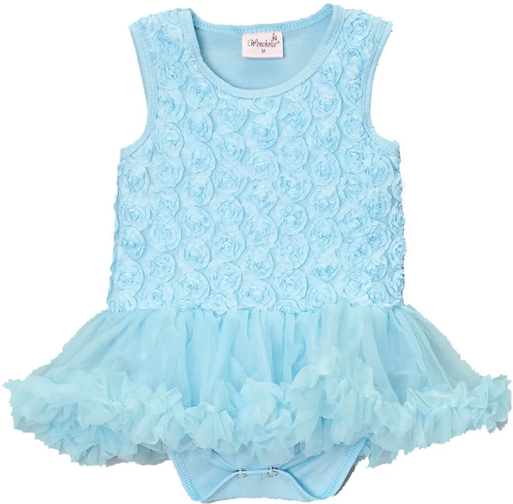 Blue Rose Bodysuit Attach Tutu