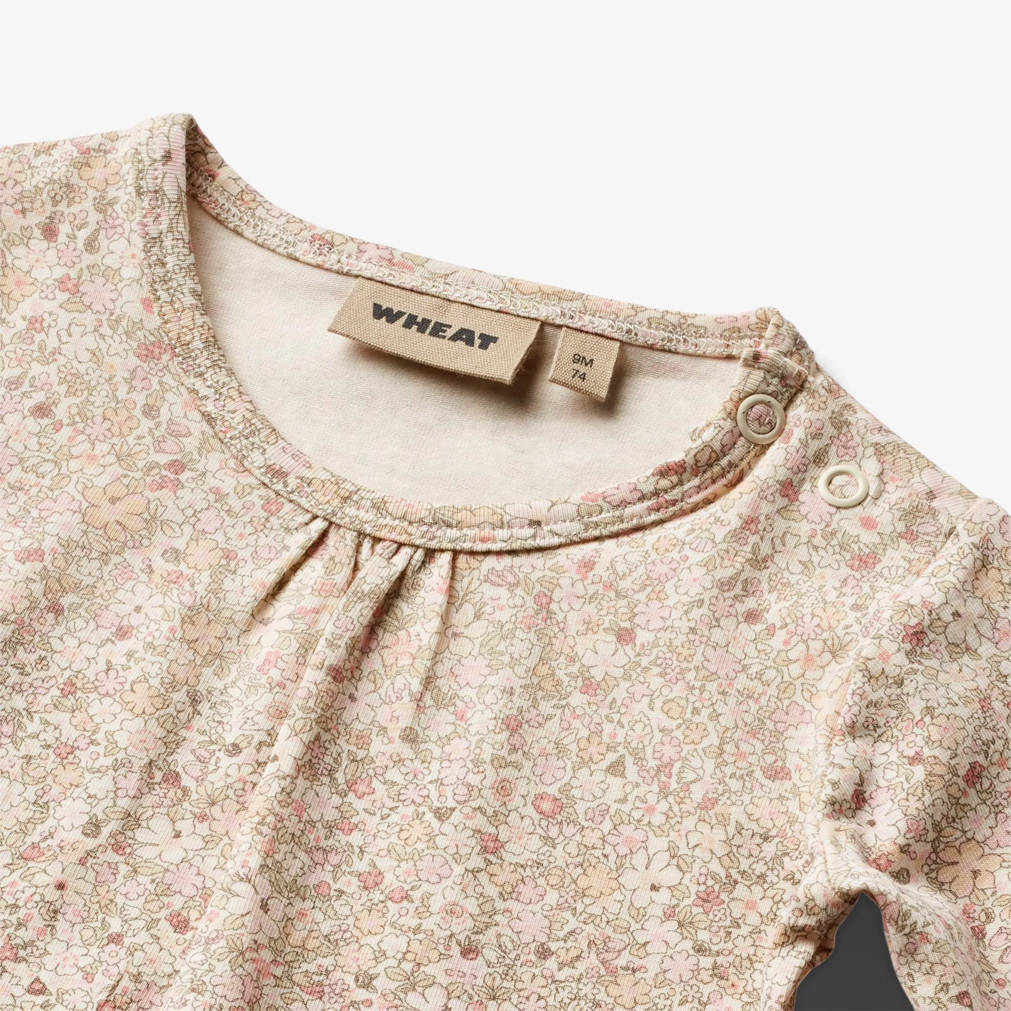 Body L/S Liv | Baby - cream flower meadow