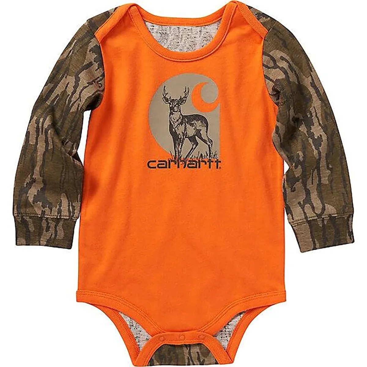 Boys' Long-Sleeve Camo Deer Bodysuit CA6320