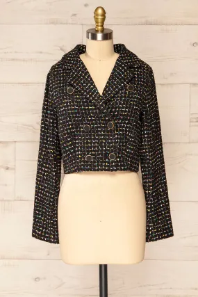 Bruges | Cropped Tweed Blazer w/ Detailing