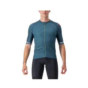 Castelli Entrata VI Short Sleeve Jersey Blue White