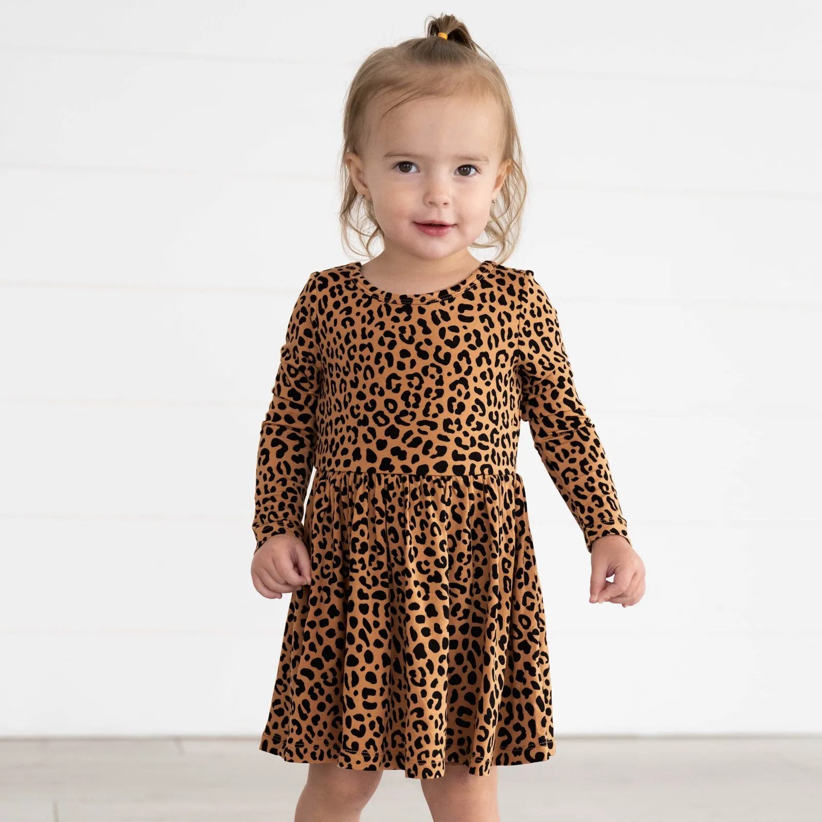 Classic Leopard Twirl Dress with Bodysuit