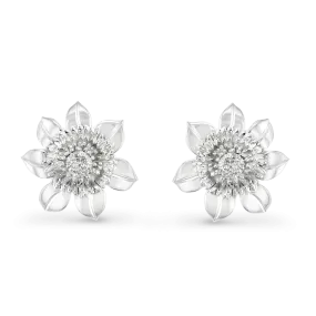 Clematis Empress Stud Earrings