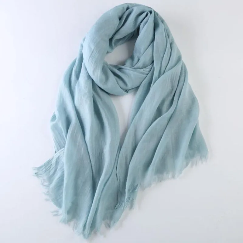 Cotton Linen Warm Long Scarf Women Accessories  Christmas gift Thanksgiving gift