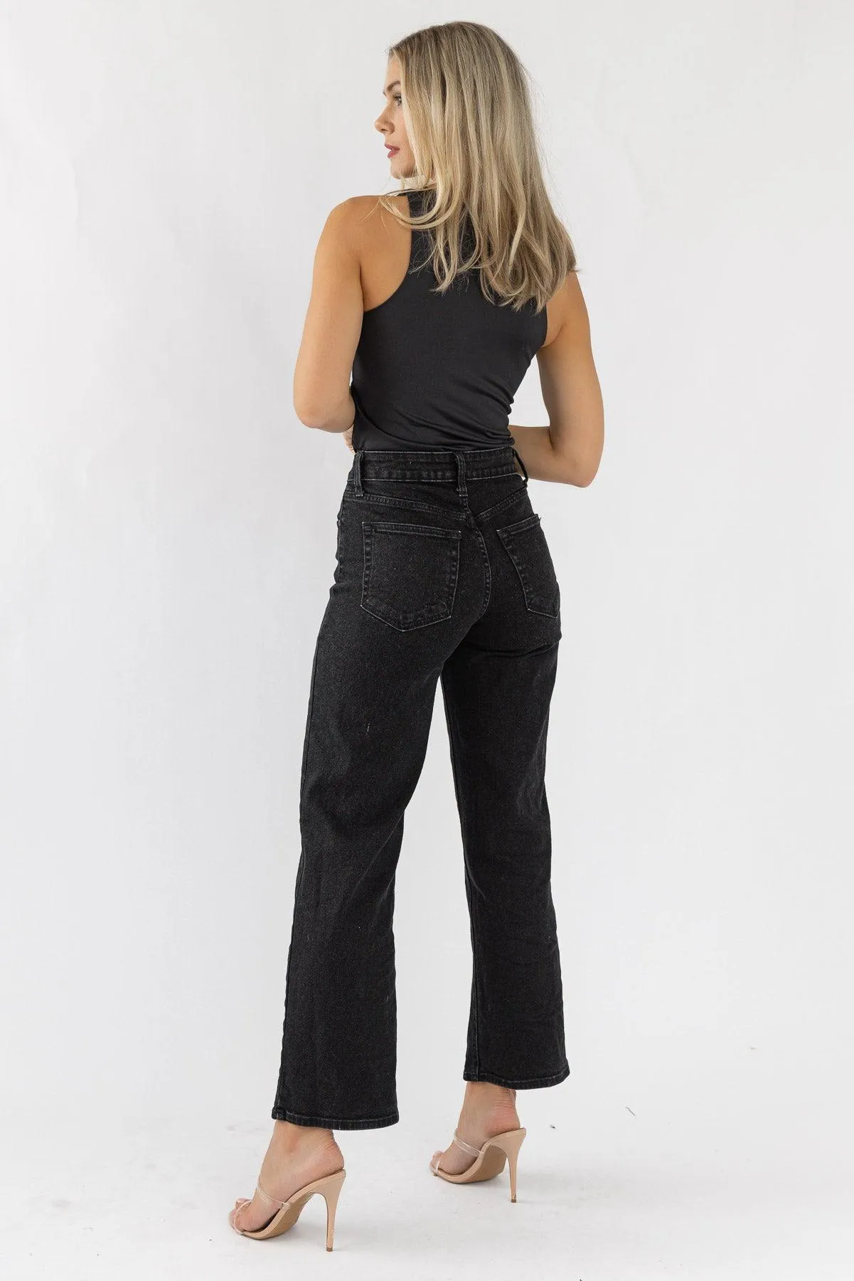 Dalia Black Sleeveless Bodysuit - Final Sale