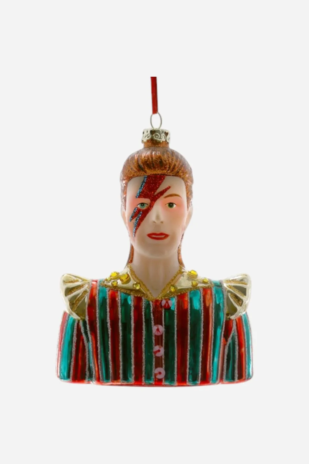 David Bowie Bust Ornament