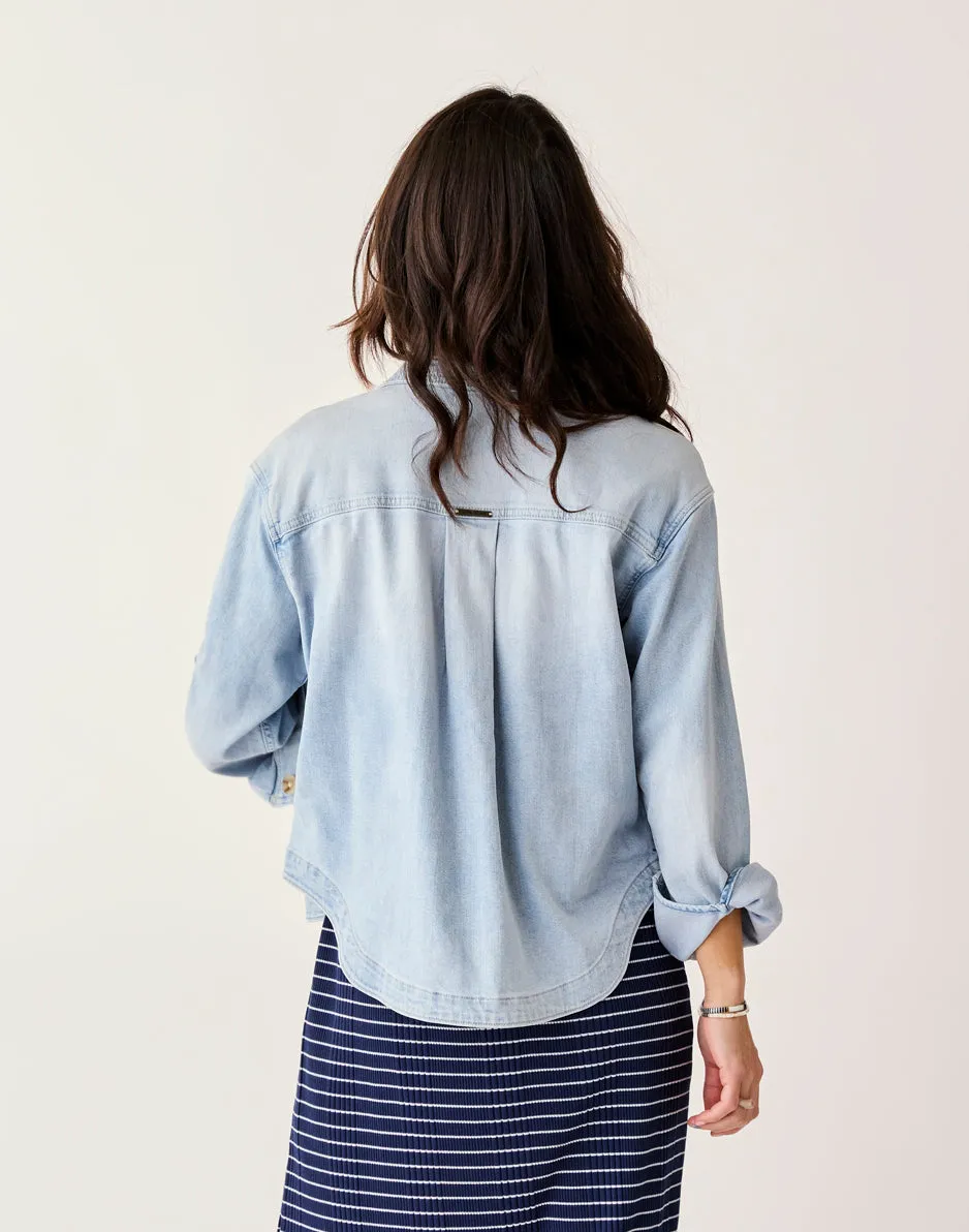 Flora Denim Shacket: Savannah