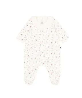 Front Snap Fruit Footie w/Collar - Petit Bateau SP25