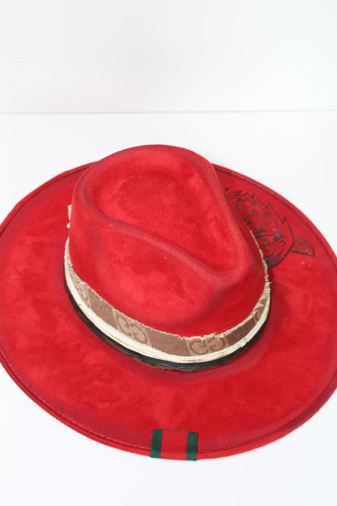 GB ORIGINAL: The Luxe Banded Suede Hat in Red