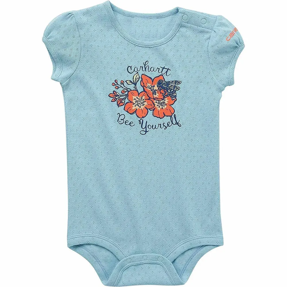 Girls' Short-Sleeve Bee Yourself Bodysuit CA9958