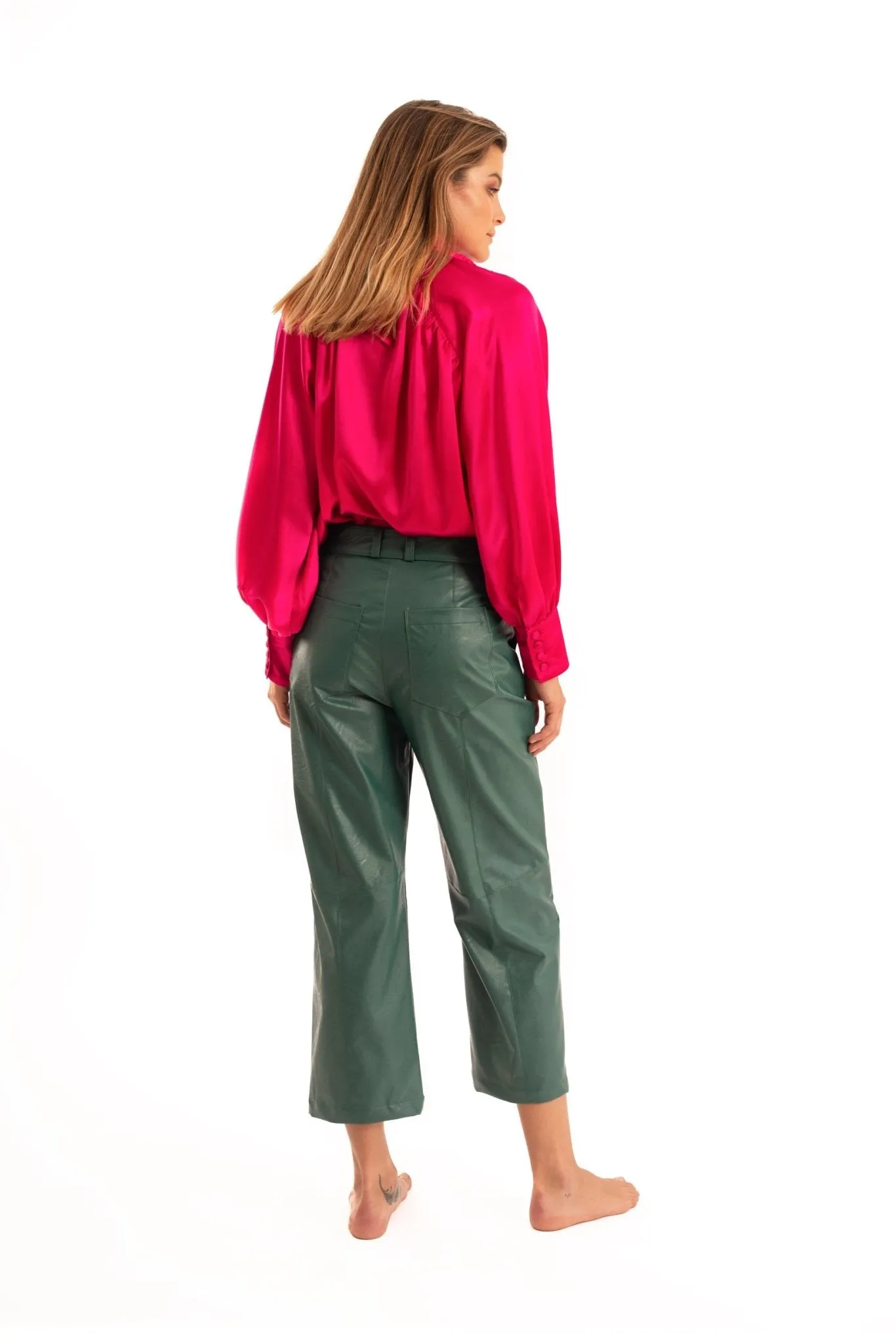 Green Pantalon Pants - NOPIN