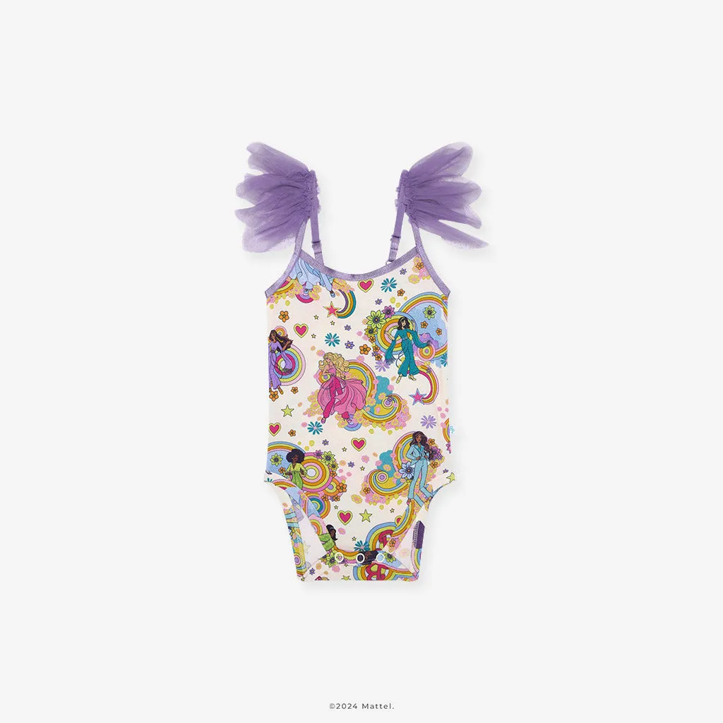 Groovy Barbie™ and Friends Ruffled Tulle Sleeveless Bodysuit