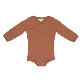 Grown Pointelle Bodysuit - Terracotta Rose