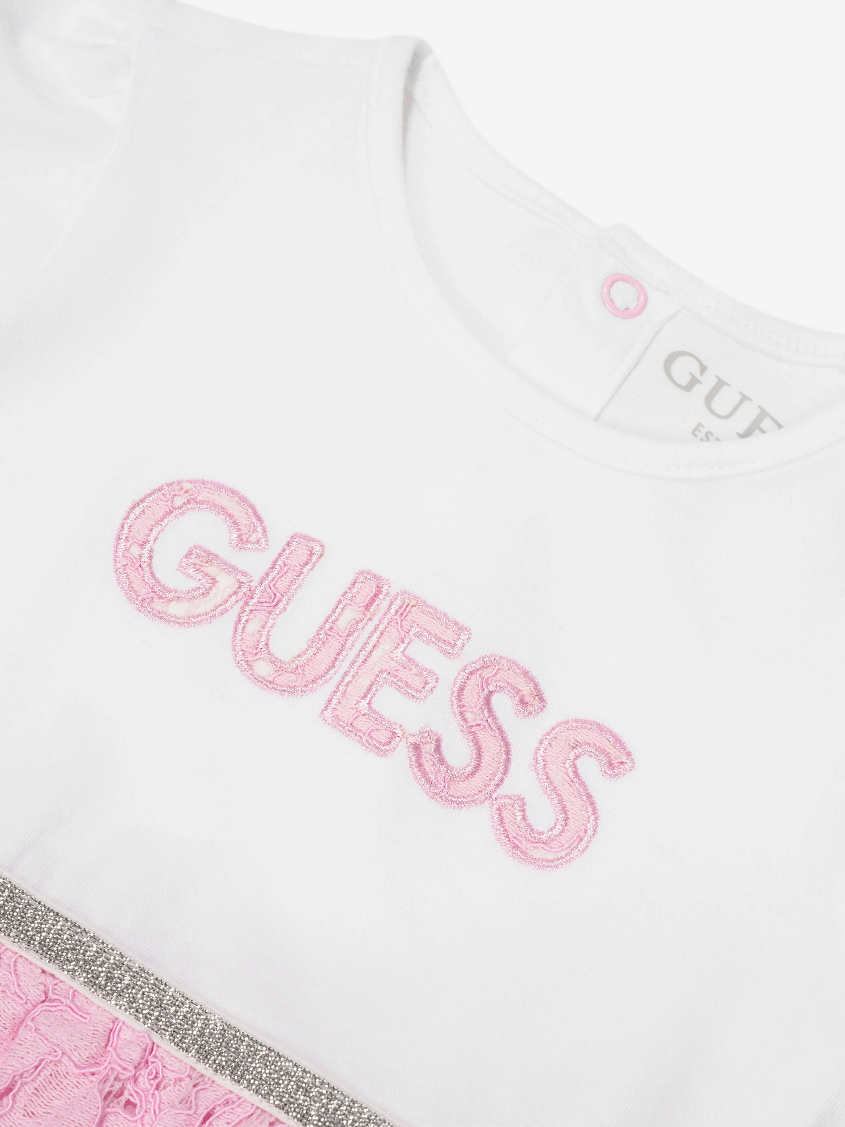 Guess Baby Girls Bodysuit Dress in White