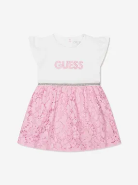 Guess Baby Girls Bodysuit Dress in White