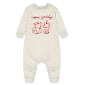 Happy Yowlidays Baby Fleece One Piece