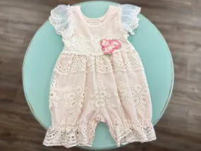 Haute Baby - Peach Blush Bubble Romper