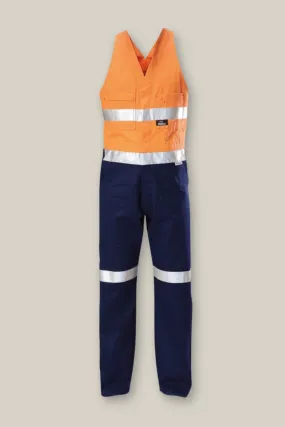 Hi-Vis 2TONE Action Back Cotton Taped Overall - Y01055