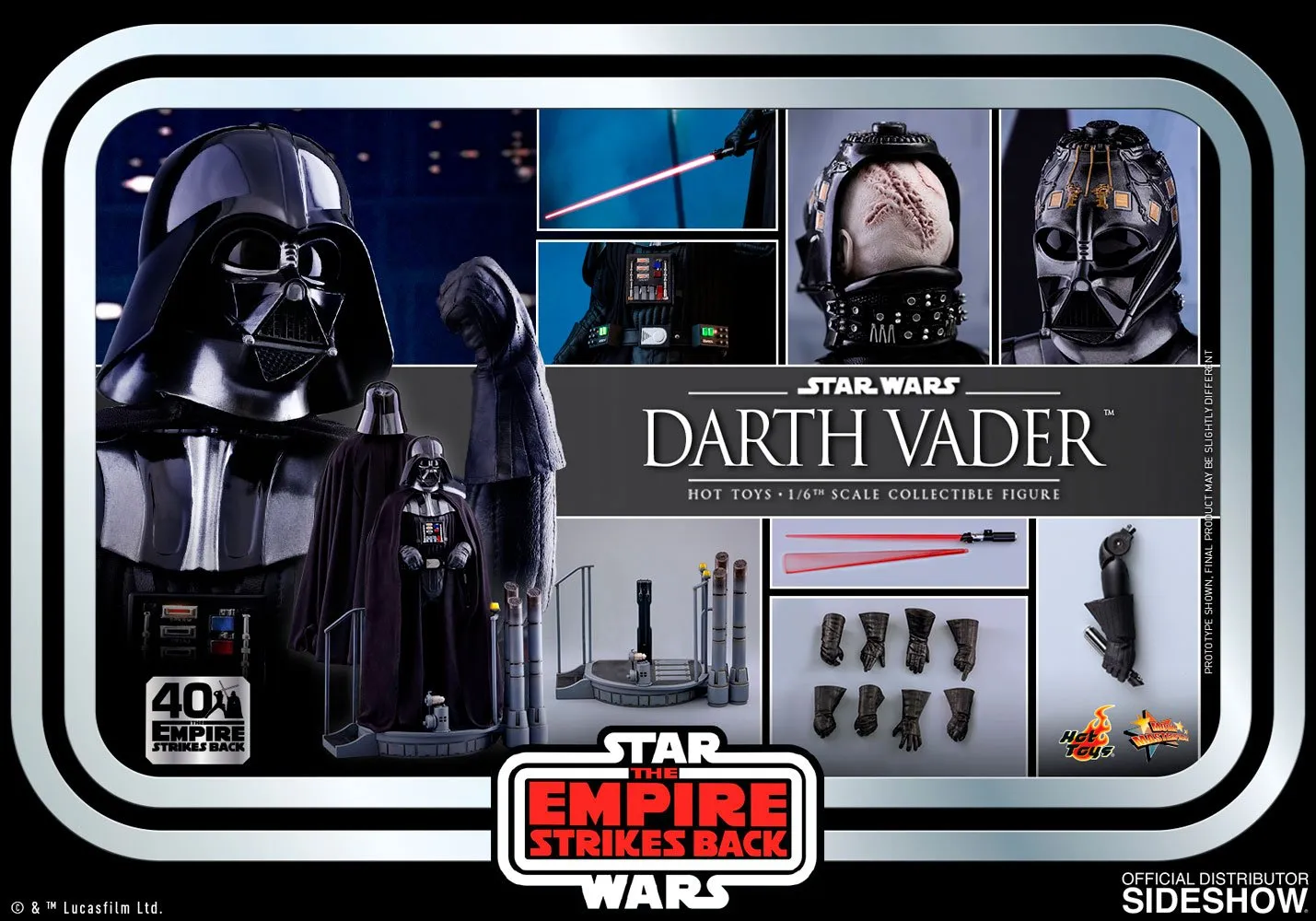 Hot Toys Movie Masterpiece - Star Wars: The Empire Strikes Back 40th Anniversary Collection - Darth Vader