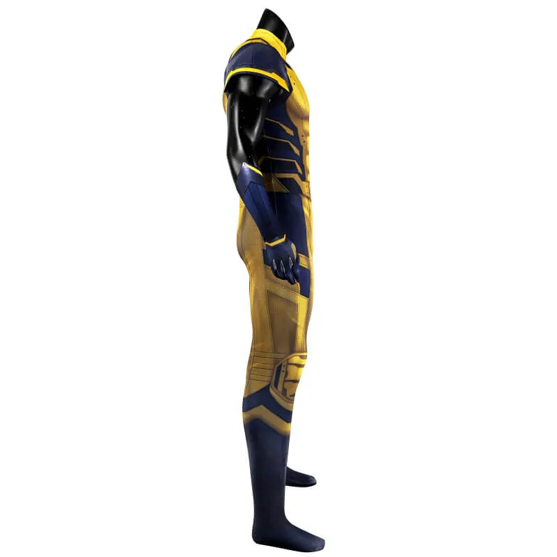 Hugh Jackman Wolverine Costume Deadpool Wolverine Suit Sleeveless Yellow Suit