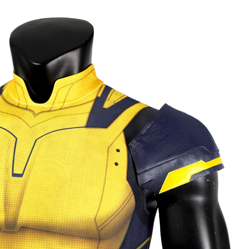 Hugh Jackman Wolverine Costume Deadpool Wolverine Suit Sleeveless Yellow Suit