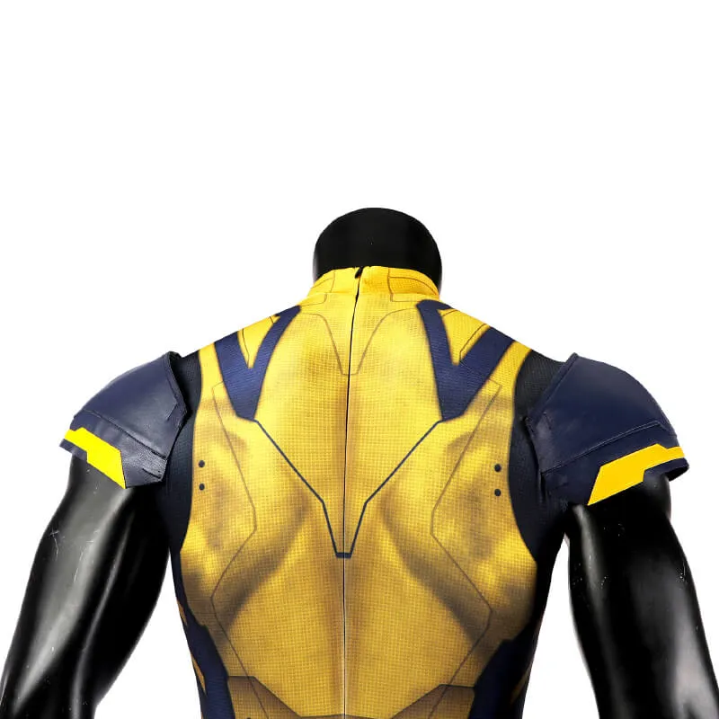 Hugh Jackman Wolverine Costume Deadpool Wolverine Suit Sleeveless Yellow Suit