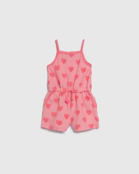 Infant Girls Summer Hearts Romper