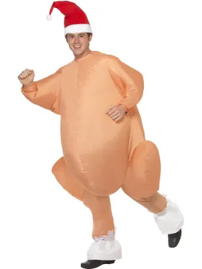 Inflatable Christmas Roast Adults Turkey Festive Costume