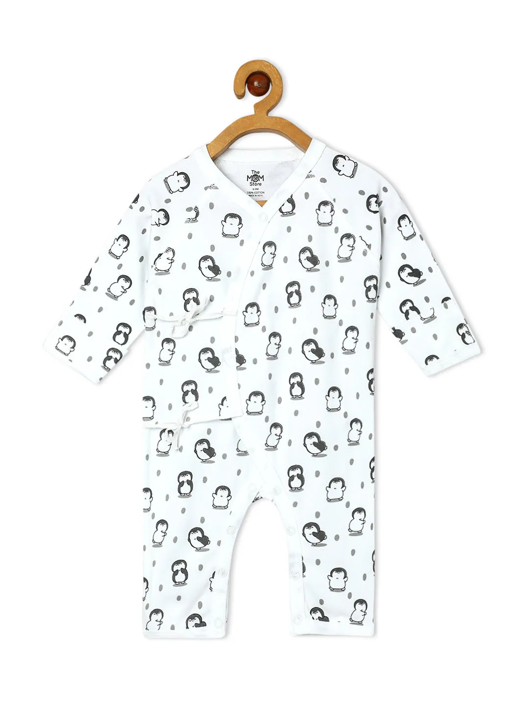 Jabla Style Infant Romper Combo of 3-Play with Penguin-Sleepless Owl-Cute like a Chicken