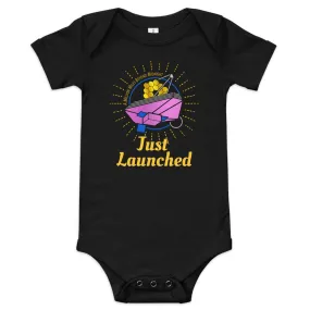 JWST Beyond Midnight "Just Launched" baby bodysuit