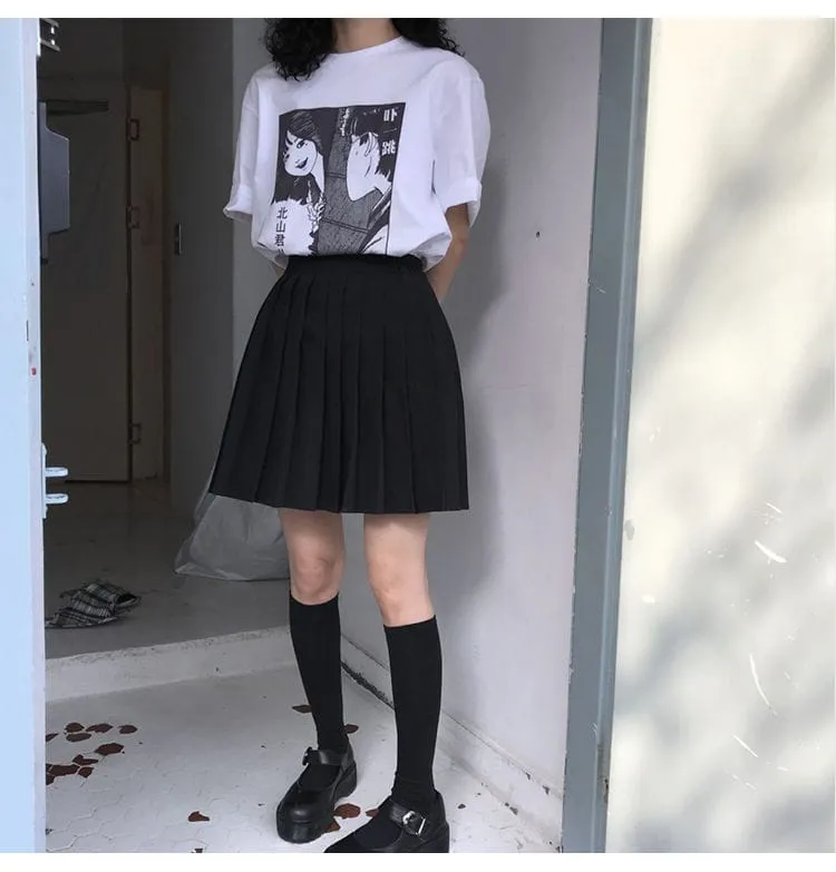 Kawaii Pleated Tennis Mini Skirt