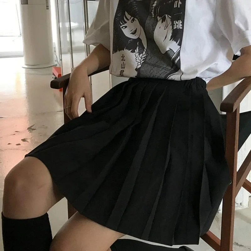 Kawaii Pleated Tennis Mini Skirt