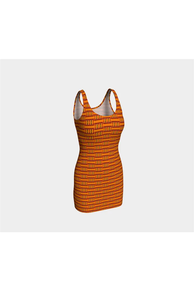 Kente Print Bodycon Dress