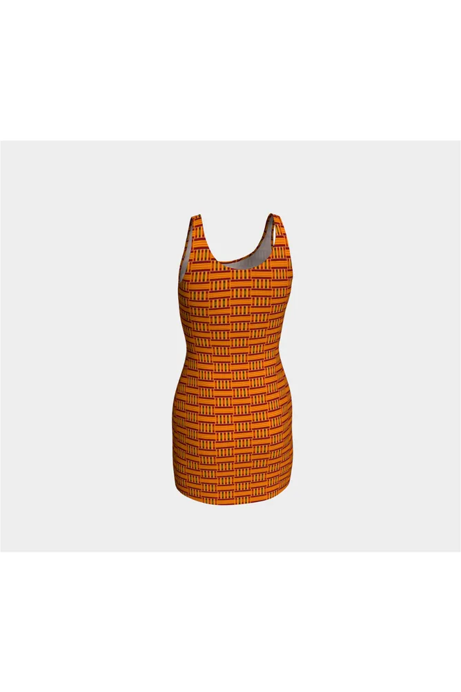 Kente Print Bodycon Dress