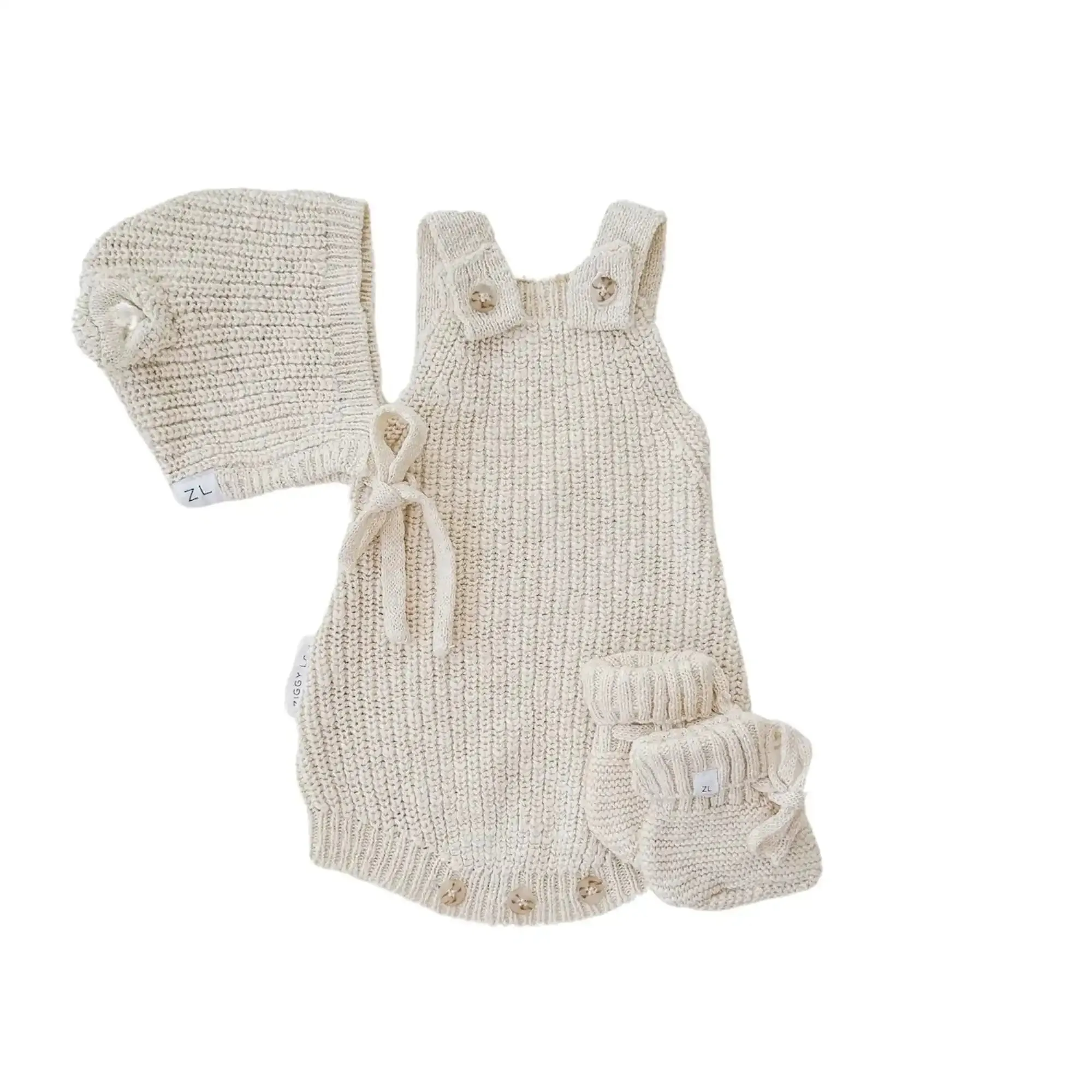 KNITTED ROMPER | HONEY