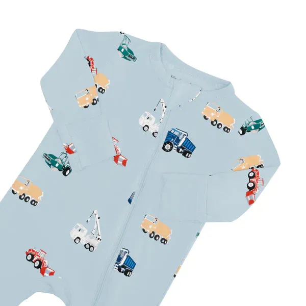 KYTE BABY Zippered Romper in Construction